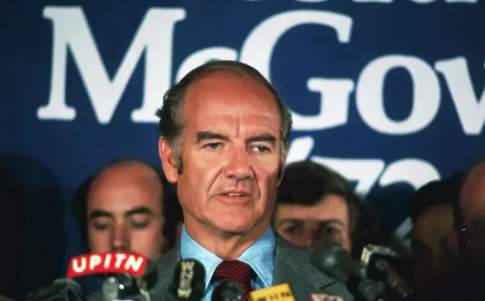 Framed Print : George McGovern Giving Speech Framed Print : George McGovern Giving Speech