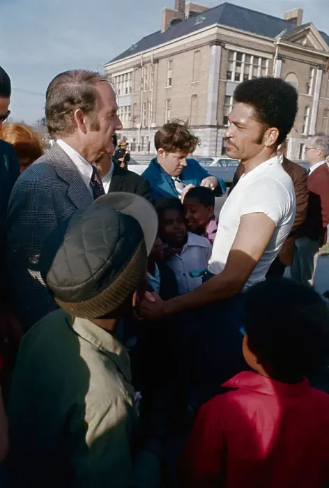 Framed Print : George McGovern Talking with William J. Clemons Framed Print : George McGovern Talking with William J. Clemons