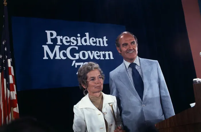 Framed Print : George McGovern with Wife Eleanor