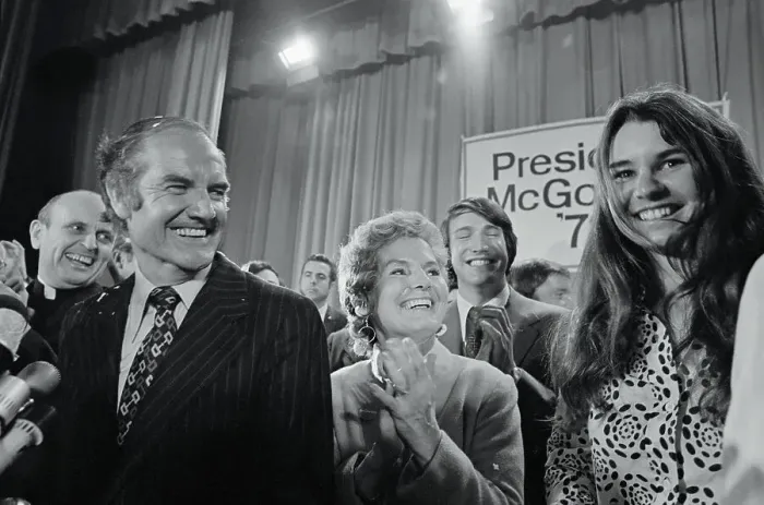 Framed Print : George McGovern and Wife with Kathleen Kennedy Framed Print : George McGovern and Wife with Kathleen Kennedy
