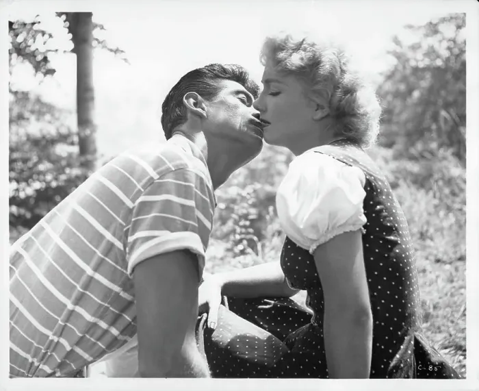 Framed Print : George Nader And Anne Baxter In Carnival Story Framed Print : George Nader And Anne Baxter In Carnival Story