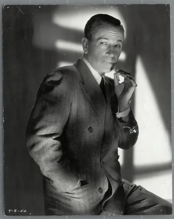 Framed Print : George Raft Smoking Cigarette Framed Print : George Raft Smoking Cigarette