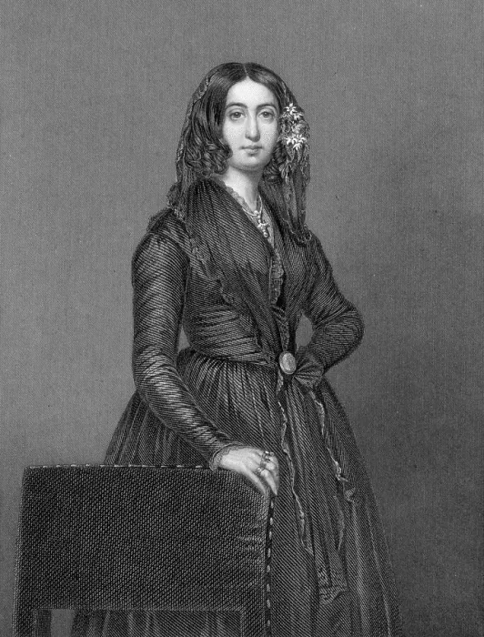 Framed Print : George Sand Standing - Engraved Illus Framed Print : George Sand Standing - Engraved Illus