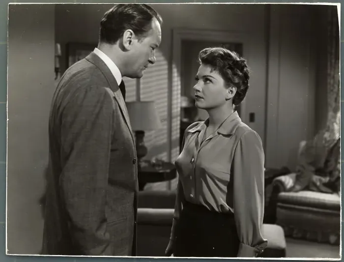 Framed Print : George Sanders and Anne Baxter in All About Eve Framed Print : George Sanders and Anne Baxter in All About Eve