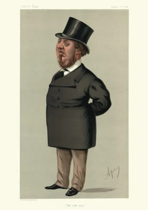 Framed Print : George Sclater-Booth, 1st Baron Basing, Vanity fair caricature Framed Print : George Sclater-Booth, 1st Baron Basing, Vanity fair caricature