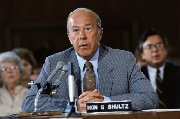 Framed Print : George Shultz Testifying Framed Print : George Shultz Testifying