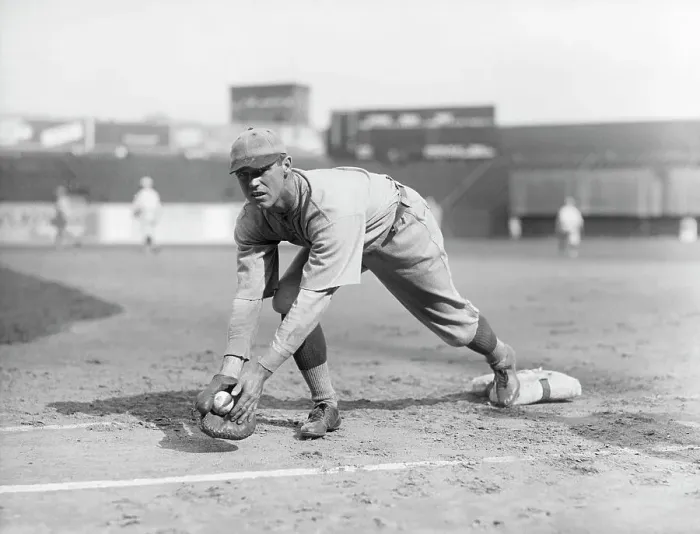 Framed Print : George Sisler Catching Ball @ Base Framed Print : George Sisler Catching Ball @ Base
