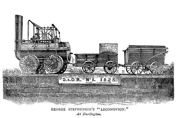 George Stephensons Locomotion steam engine
