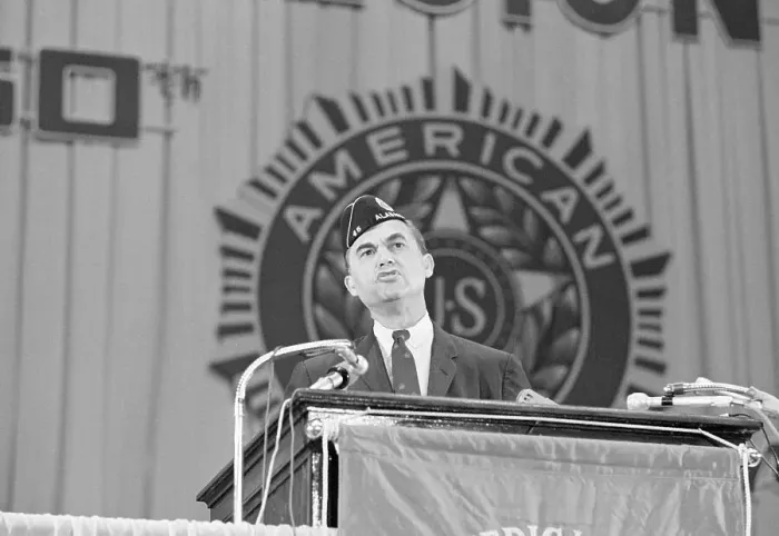 Framed Print : George Wallace Addresses American Legion Framed Print : George Wallace Addresses American Legion