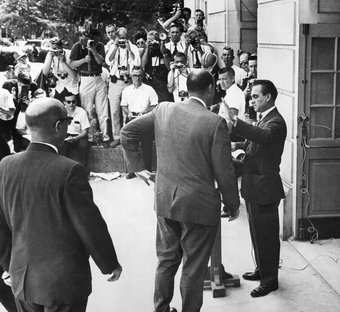 Framed Print : George Wallace Denying Desegregation Framed Print : George Wallace Denying Desegregation