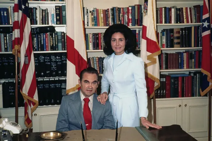 Framed Print : George Wallace & Wife in Alabama Office Framed Print : George Wallace & Wife in Alabama Office