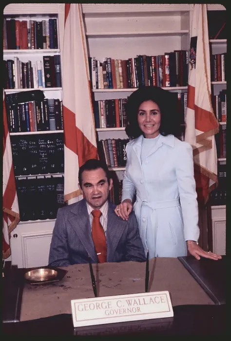 Framed Print : George Wallace with Wife Cornelia Framed Print : George Wallace with Wife Cornelia