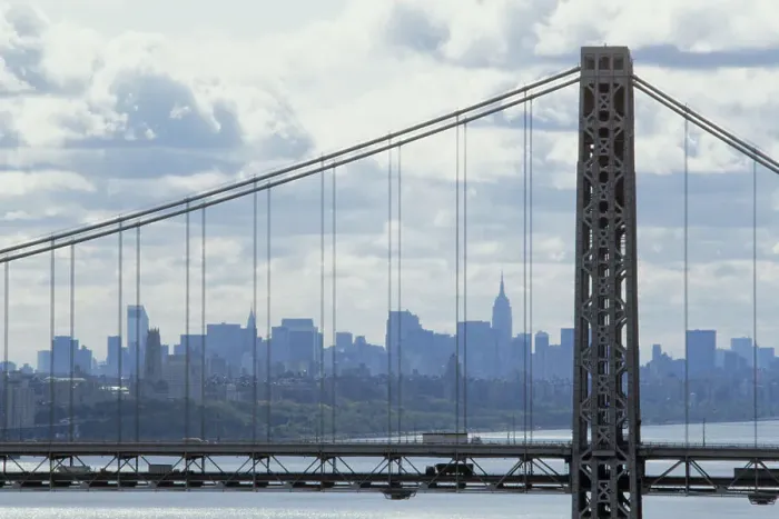 Framed Print : George Washington Bridge Framing Manhattan Framed Print : George Washington Bridge Framing Manhattan