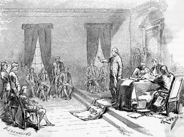 Framed Print : George Washington At Constitutional Conv Framed Print : George Washington At Constitutional Conv