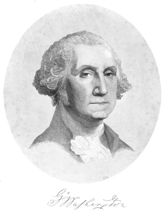 Framed Print : George Washington engraving 1859 Framed Print : George Washington engraving 1859