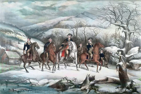 George Washington and Staff at Valley Forge