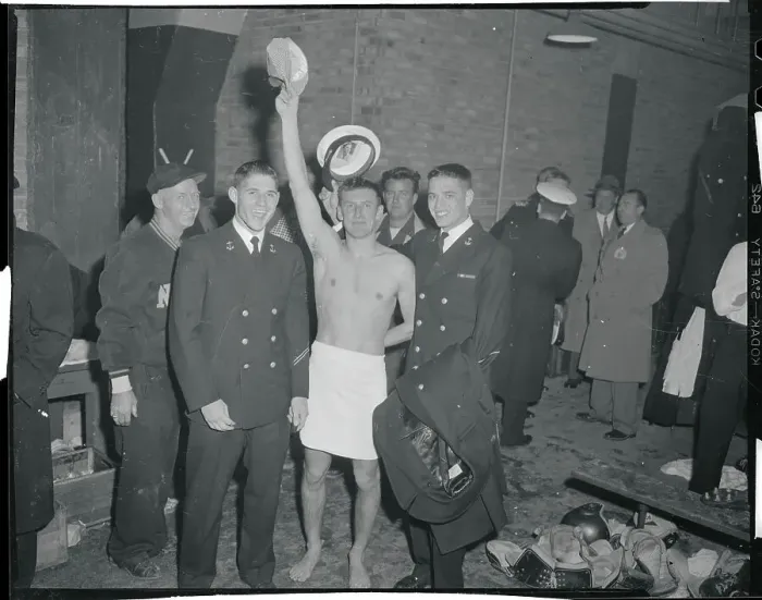 Framed Print : George Welsh Raising His Arm Framed Print : George Welsh Raising His Arm