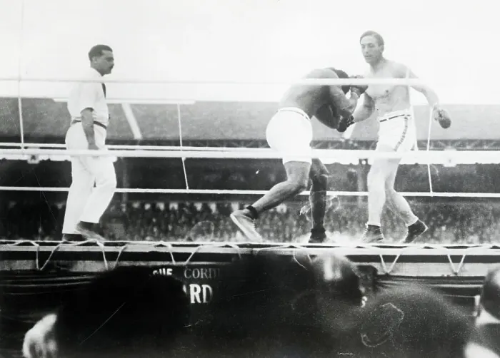 Framed Print : Georges Carpentier and Battling Siki Fight Framed Print : Georges Carpentier and Battling Siki Fight