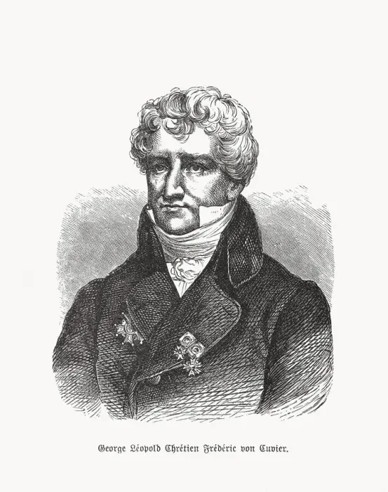Framed Print : Georges Cuvier (1769-1832), French naturalist, wood engraving, published in 1893 Framed Print : Georges Cuvier (1769-1832), French naturalist, wood engraving, published in 1893