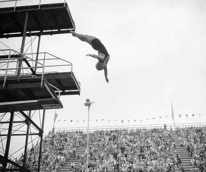 Framed Print : Georgia Coleman Making Olympic Dive Framed Print : Georgia Coleman Making Olympic Dive