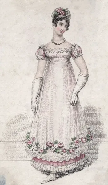 Georgian Party Dress Print, circa 1818. Art Prints, Posters & Puzzles from  Fine Art Storehouse