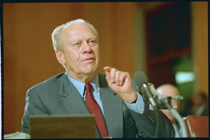 Framed Print : Gerald Ford Appearing Before Congress Framed Print : Gerald Ford Appearing Before Congress