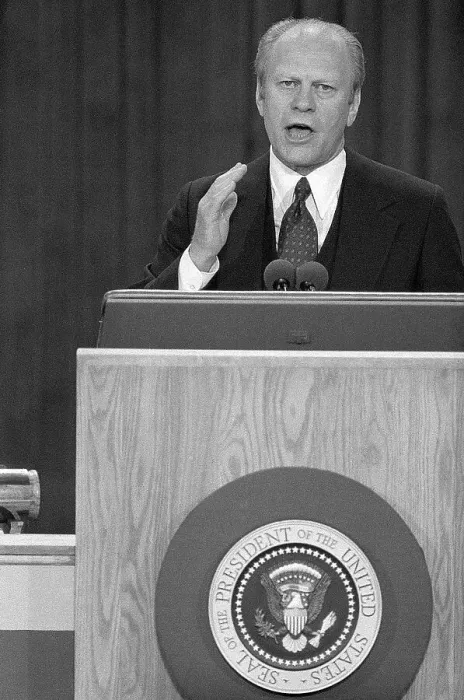 Framed Print : Gerald Ford Delivering Acceptance Speech Framed Print : Gerald Ford Delivering Acceptance Speech