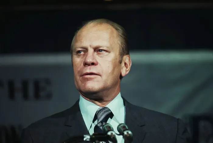 Framed Print : Gerald Ford Delivering Speech