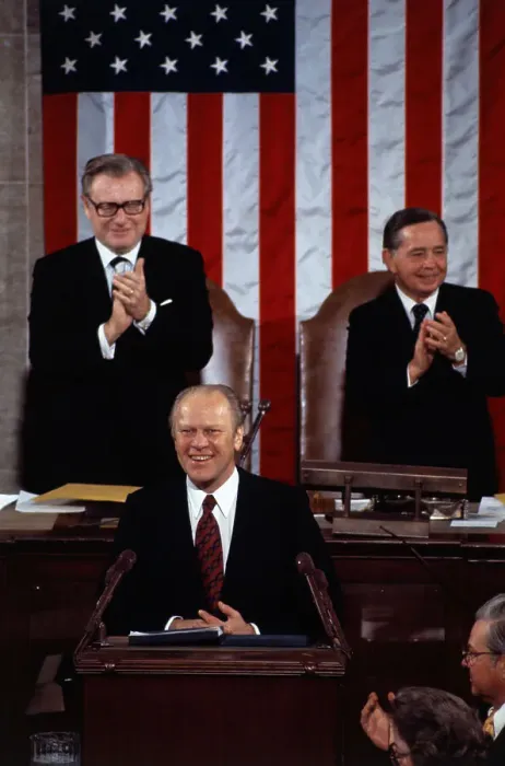 Framed Print : Gerald Ford Giving the State of the Union Address Framed Print : Gerald Ford Giving the State of the Union Address