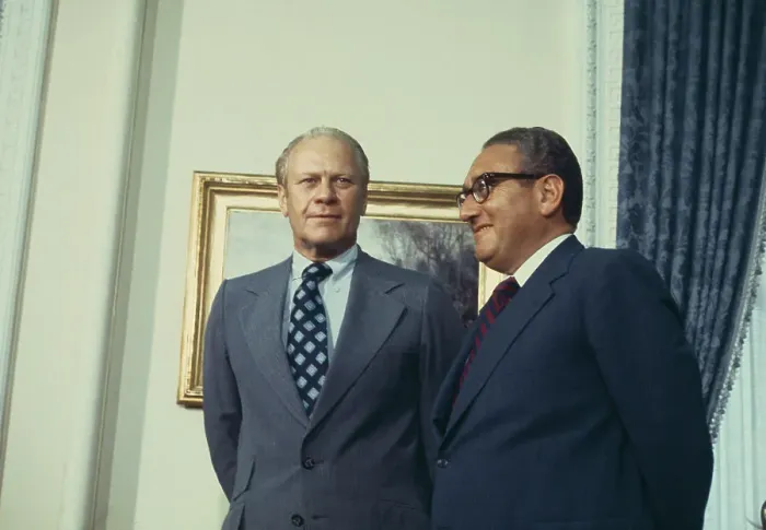 Framed Print : Gerald Ford And Henry Kissinger Framed Print : Gerald Ford And Henry Kissinger