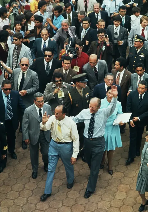 Framed Print : Gerald Ford And Luis Echeverria