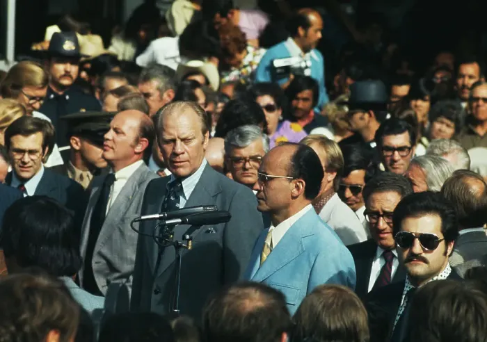 Framed Print : Gerald Ford And Luis Echeverria Framed Print : Gerald Ford And Luis Echeverria