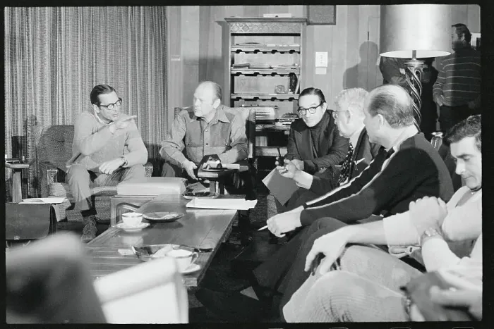 Framed Print : Gerald Ford Meeting with Economic Advisers Framed Print : Gerald Ford Meeting with Economic Advisers