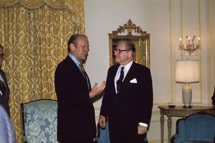 Framed Print : Gerald Ford And Nelson Rockefeller