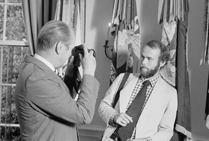 Framed Print : Gerald Ford Photographing David Kennerly Framed Print : Gerald Ford Photographing David Kennerly