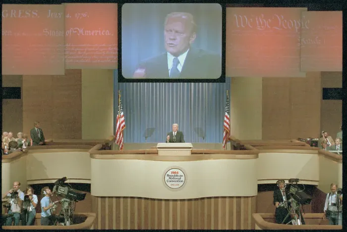 Framed Print : Gerald Ford Speaking Framed Print : Gerald Ford Speaking