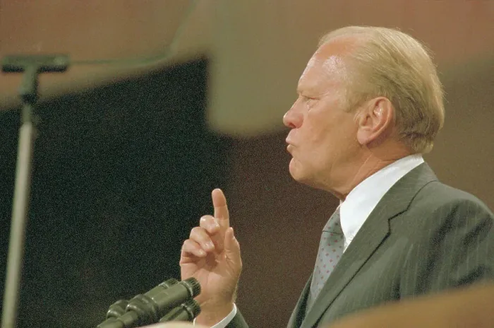 Framed Print : Gerald Ford Speaking Framed Print : Gerald Ford Speaking