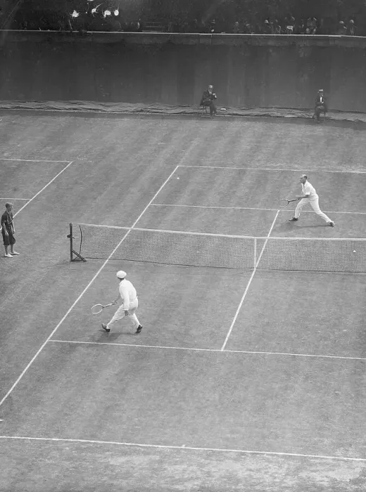 Framed Print : Gerald Patterson and Rene Lacoste During Davis Cup Framed Print : Gerald Patterson and Rene Lacoste During Davis Cup