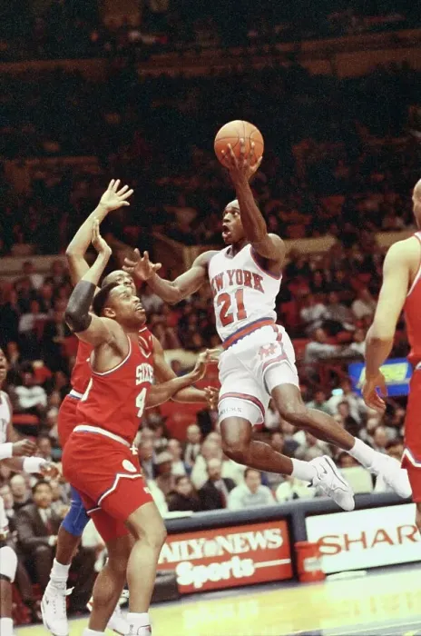 Framed Print : Gerald Wilkins Shooting the Ball