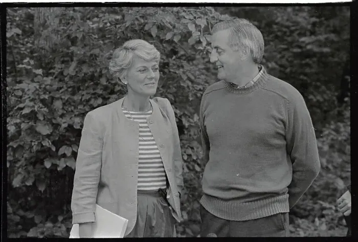 Framed Print : Geraldine Ferraro and Walter Mondale Standing Outside Framed Print : Geraldine Ferraro and Walter Mondale Standing Outside
