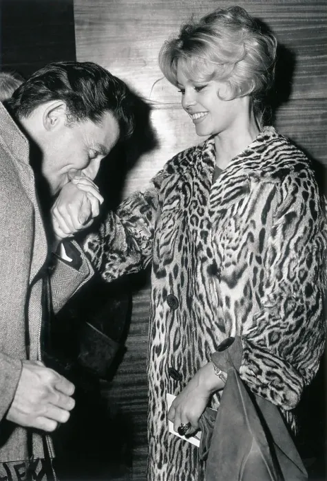 Framed Print : Gerard Philipe Kissing Brigitte Bardot on Hand Framed Print : Gerard Philipe Kissing Brigitte Bardot on Hand
