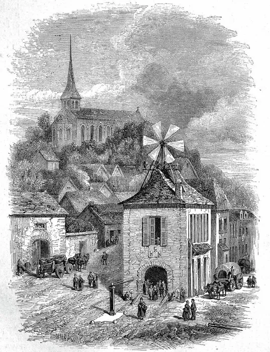 Framed Print : Gerberoy is a commune in the Oise department in northern France in the old French Beauvaisis, 1880, France, Historic, digitally restored reproduction of an original 19th-century original Framed Print : Gerberoy is a commune in the Oise department in northern France in the old French Beauvaisis, 1880, France, Historic, digitally restored reproduction of an original 19th-century original