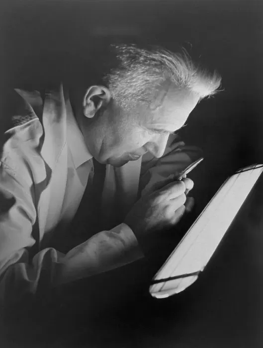 Framed Print : Gerhard Herzberg Looking at Medical Photographic Framed Print : Gerhard Herzberg Looking at Medical Photographic
