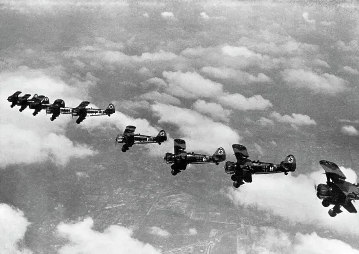 Framed Print : German Bomb Divers Framed Print : German Bomb Divers