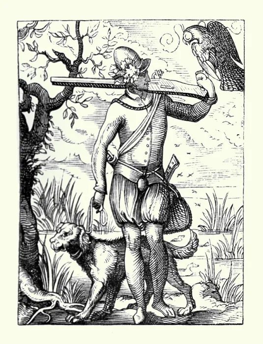Framed Print : German Falconer Framed Print : German Falconer