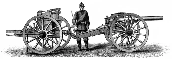 Framed Print : German field gun Framed Print : German field gun