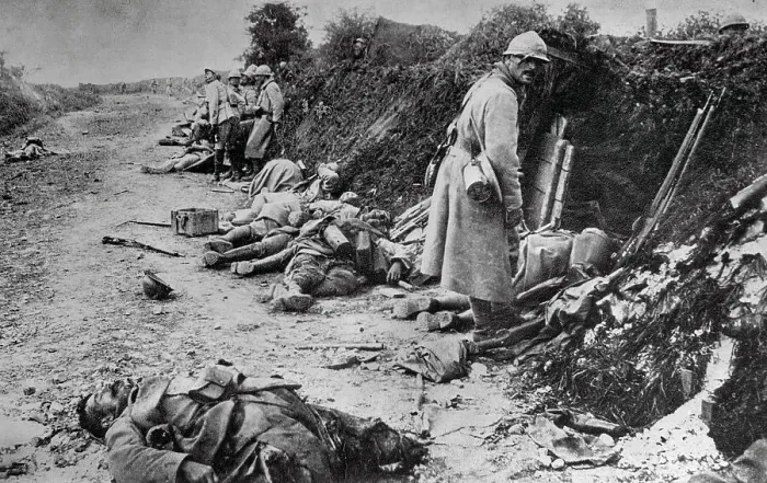 Framed Print : German and French Casualties Framed Print : German and French Casualties
