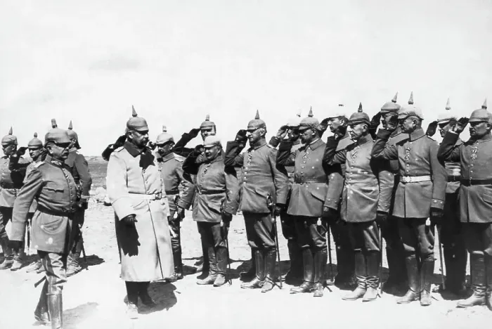 Framed Print : German Generals Reviewing Wwi Troops Framed Print : German Generals Reviewing Wwi Troops