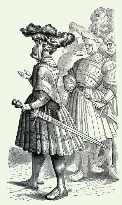 Framed Print : German Knights of the 15th Century Framed Print : German Knights of the 15th Century