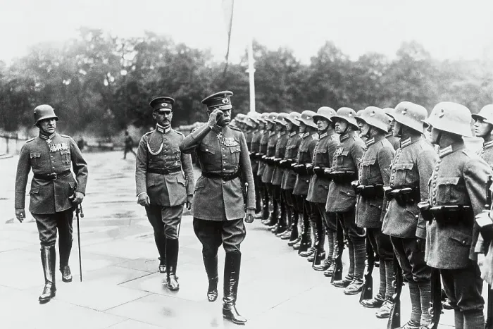 Framed Print : German Leader Reviewing Troops Framed Print : German Leader Reviewing Troops